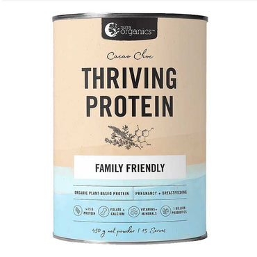 Nutra Organics Thriving Protein Classic Cacao Choc 450g
